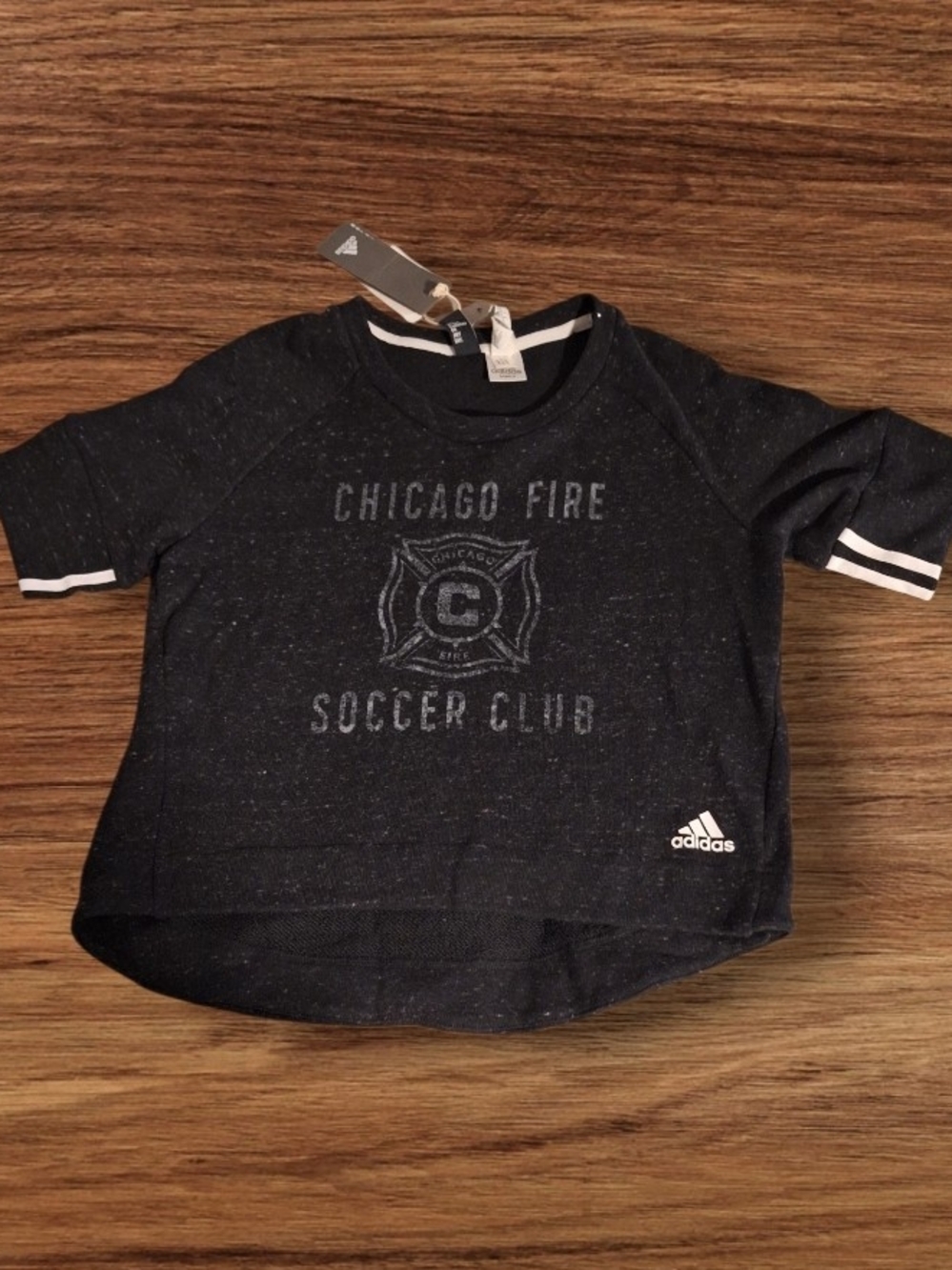 adidas Navy Chicago Fire Short Sleeve Soccer Tee